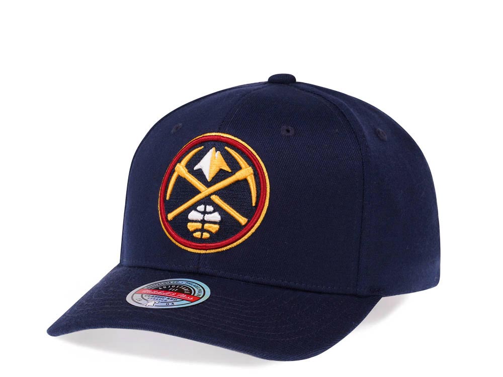 Mitchell & Ness Denver Nuggets Team Ground Red Line Solid Flex Snapback Casquette