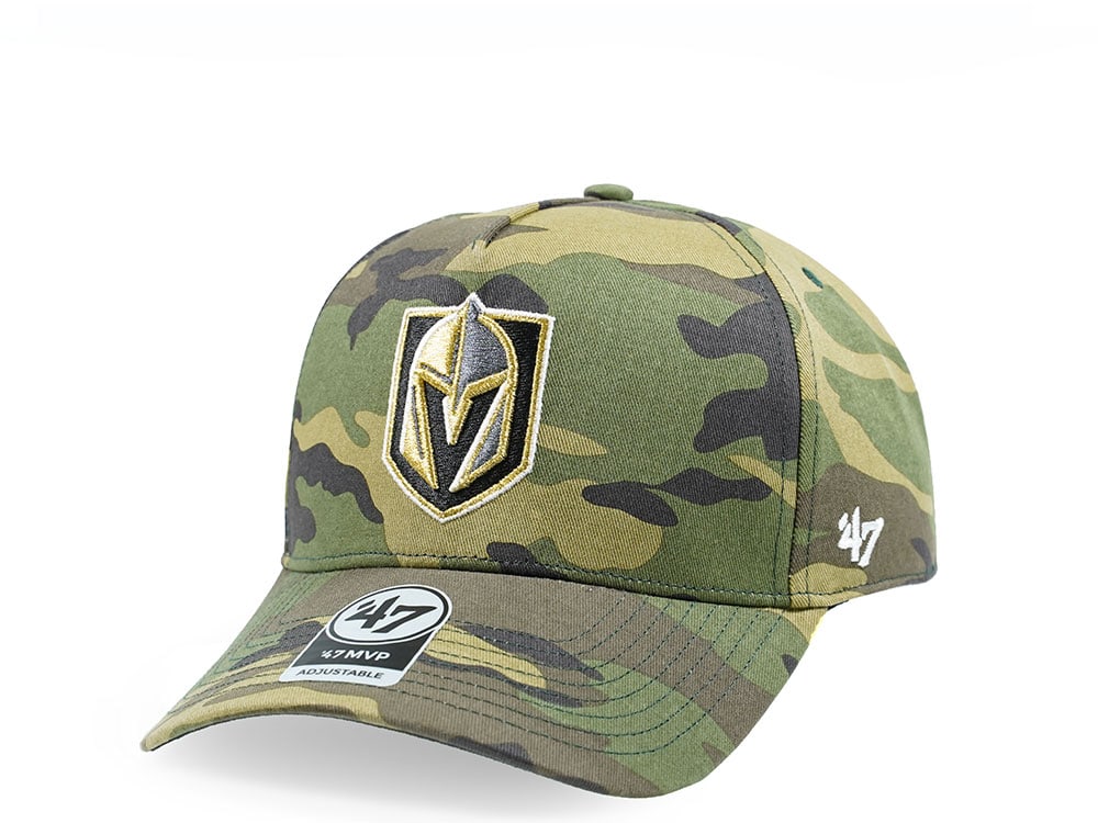 47Brand Vegas Golden Knights Camo Grove Classic DT Snapback Casquette