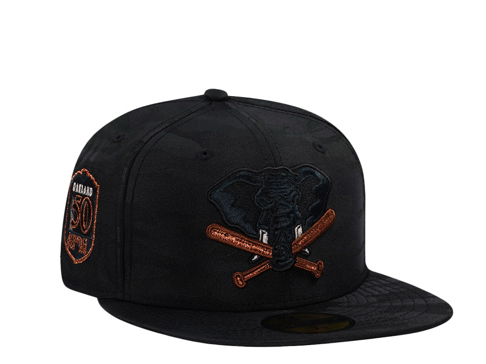 New Era Oakland Athletics 50th Anniversary Midnight Camo Edition 59Fifty Fitted Casquette