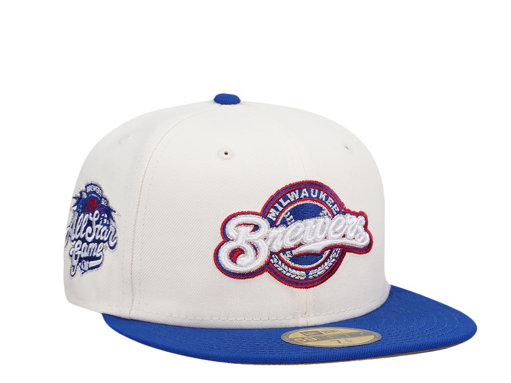 New Era Milwaukee Brewers All Star Game 2002 Cream Prime Two Tone Edition 59Fifty Fitted Casquette