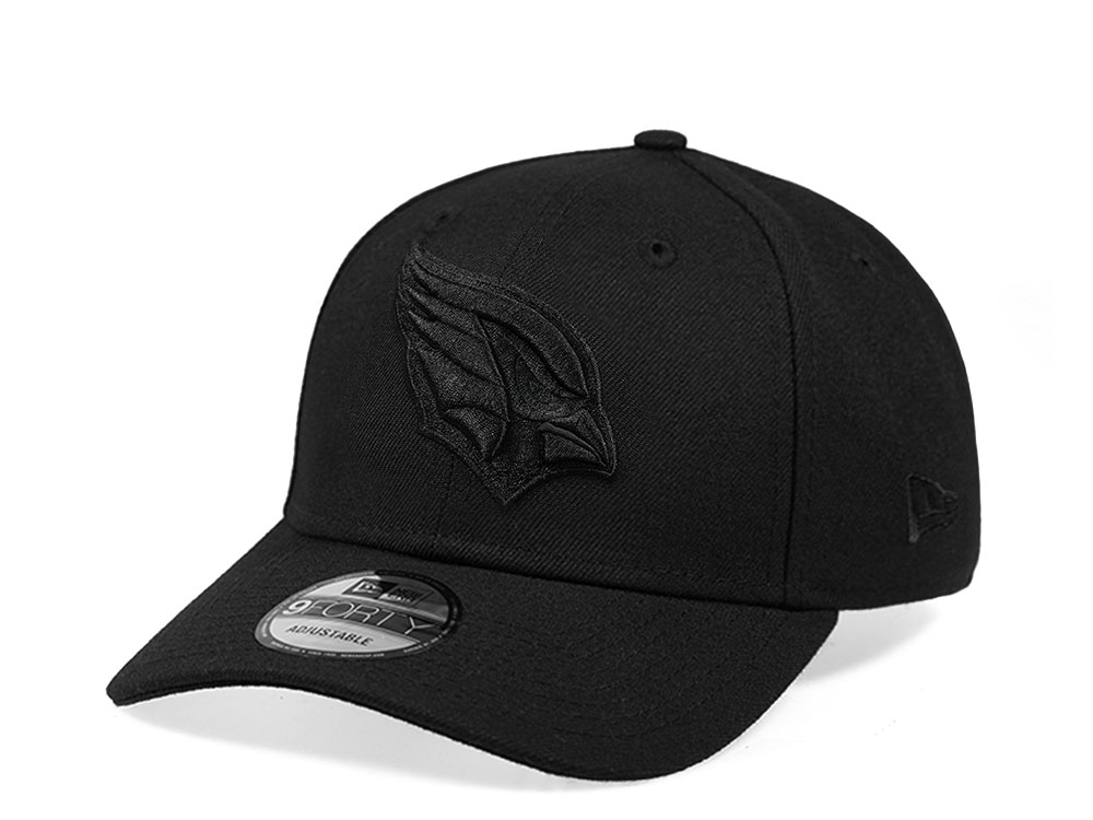 New Era Arizona Cardinals All Black 9Forty Strapback Casquette