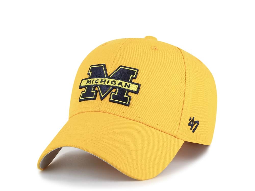 47Brand Michigan Wolverines Gold Wool MVP Strapback Casquette