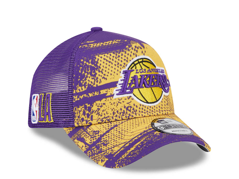 New Era Los Angeles Lakers NBA Tip Off 2024 Trucker 9Forty A Frame Snapback Casquette