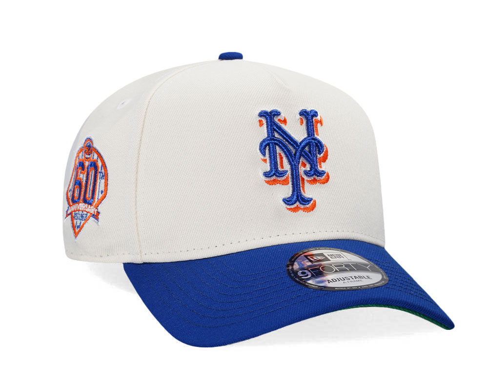 New Era New York Mets 60th Anniversary Chrome Throwback Two Tone Edition A Frame Snapback Casquette