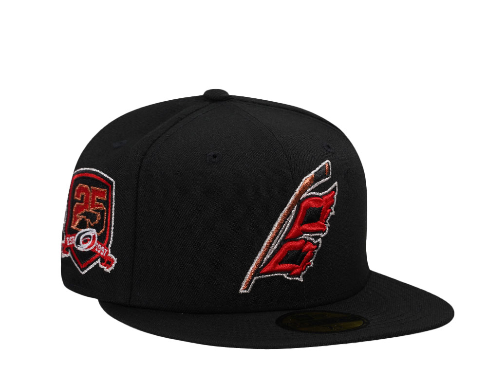 New Era Carolina Hurricanes 25th Anniversary Black Prime Edition 59Fifty Fitted Casquette