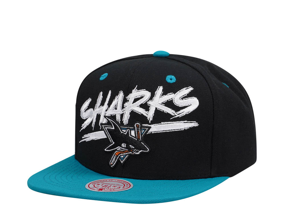 Mitchell & Ness San Jose Sharks Transcript Two Tone Snapback Casquette