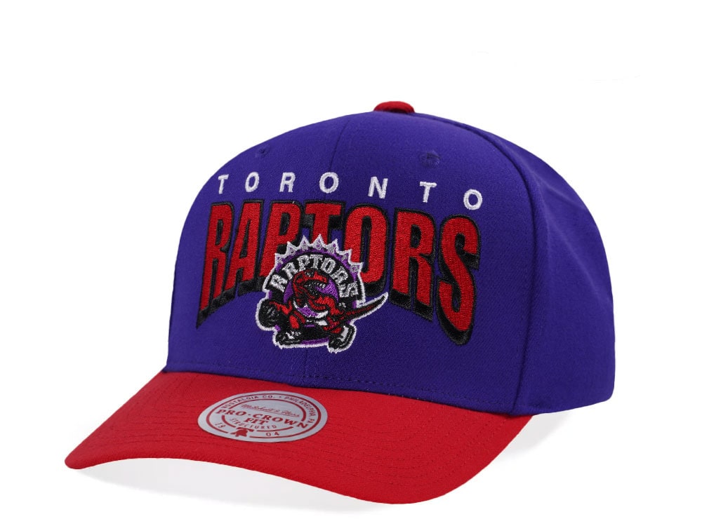 Mitchell & Ness Toronto Raptors Hardwood Classic Pro Crown Fit Purple Snapback Casquette