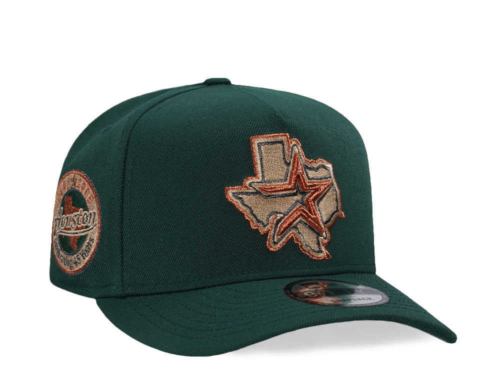 New Era Houston Astros 45 Years Copper 9Fifty A Frame Snapback Cap