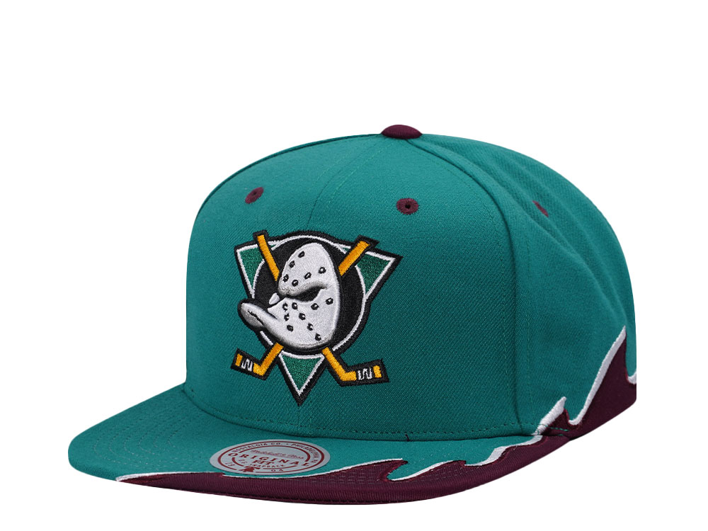 Mitchell & Ness Anaheim Ducks Vintage Rising Tide Snapback Casquette