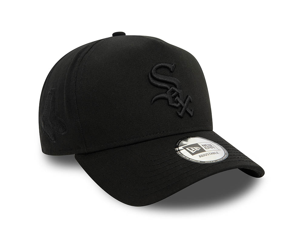 New Era Chicago White Sox Monochrome Black A Frame Snapback Casquette