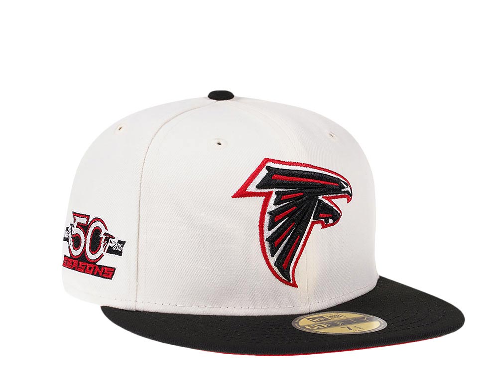 New Era Atlanta Falcons 50th Anniversary Cream Dome Edition 59Fifty Fitted Casquette