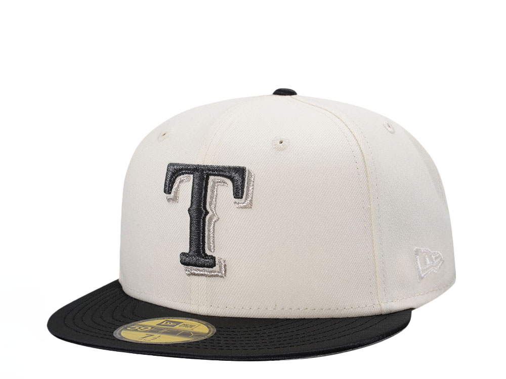 New Era Texas Rangers Chrome Satin Brim Two Tone Edition 59Fifty Fitted Casquette