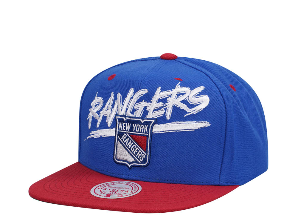 Mitchell & Ness New York Rangers Transcript Two Tone Snapback Casquette