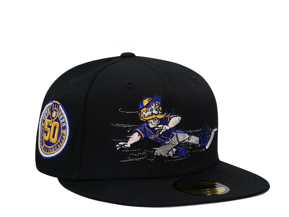 New Era Milwaukee Brewers 50th Anniversary Mascot Metallic Edition 59Fifty Fitted Casquette