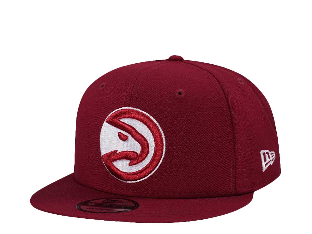 New Era Atlanta Hawks Maroon Classic Edition 9Fifty Snapback Casquette