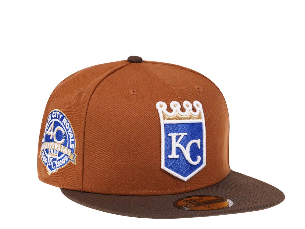 New Era Kansas City Royals 40th Anniversary Bourbon and Suede Edition 59Fifty Fitted Casquette