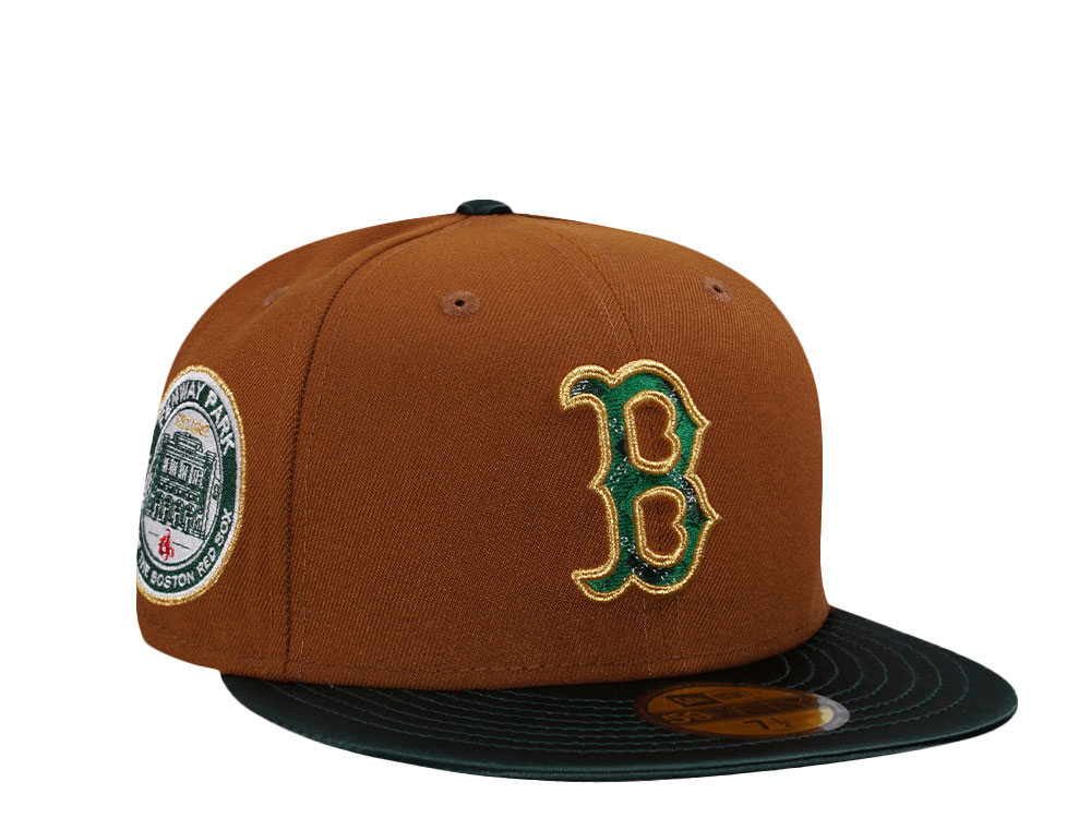 New Era Boston Red Sox Fenway Park Bourbon Satin Brim Edition 59Fifty Fitted Casquette