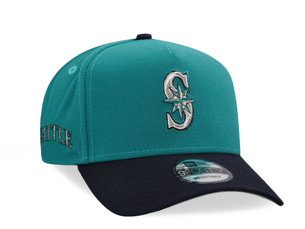 New Era Seattle Mariners Teal Two Tone  9Forty A Frame Snapback Casquette