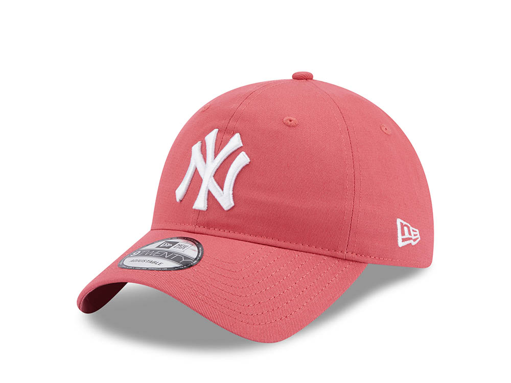 New Era New York Yankees League Essential Coral 9Twenty Strapback Casquette