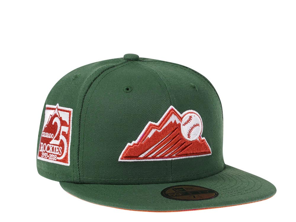 New Era Colorado Rockies 25th Anniversary Rust Green Edition 59Fifty Fitted Casquette