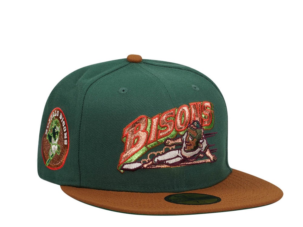 New Era Buffalo Bisons Green Copper Metallic Elite Two Tone Edition 59Fifty Fitted Casquette