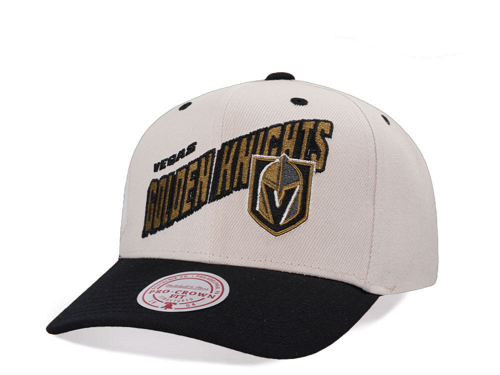 Mitchell & Ness Vegas Golden Knights Chrome Two Tone Pro Crown Fit Snapback Casquette