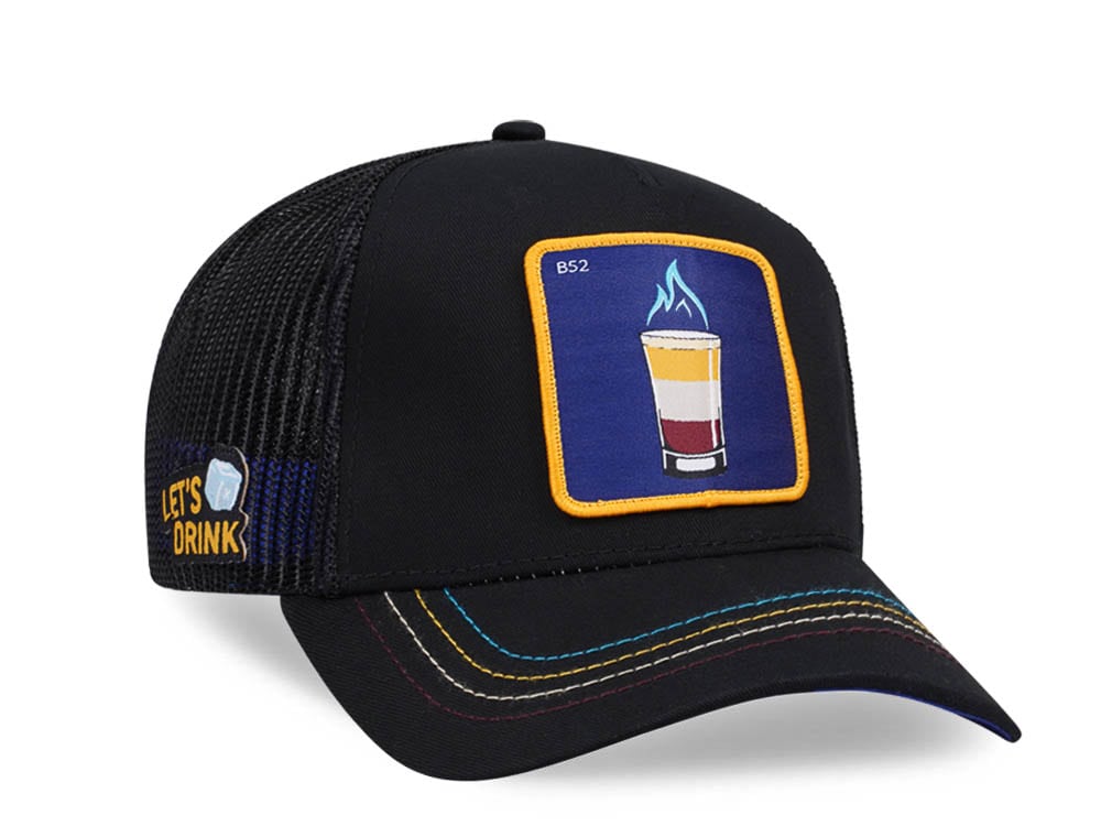 Capslab Cocktails B52 Black Purple Trucker Snapback Casquette