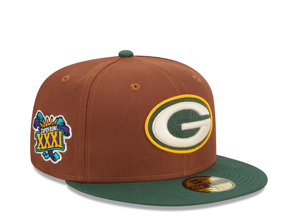 New Era Green Bay Packers Super Bowl XXXI Harvest Two Tone Edition 59Fifty Fitted Casquette