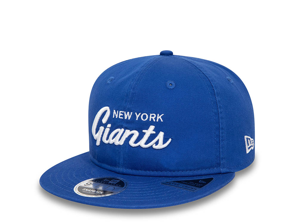 New Era New York Giants Retro Royal Blue 9Fifty Retro Crown Snapback Casquette