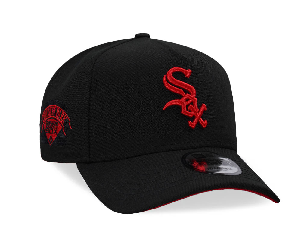 New Era Chicago White Sox Comiskey Park Black And Red 9Forty A Frame Snapback Casquette