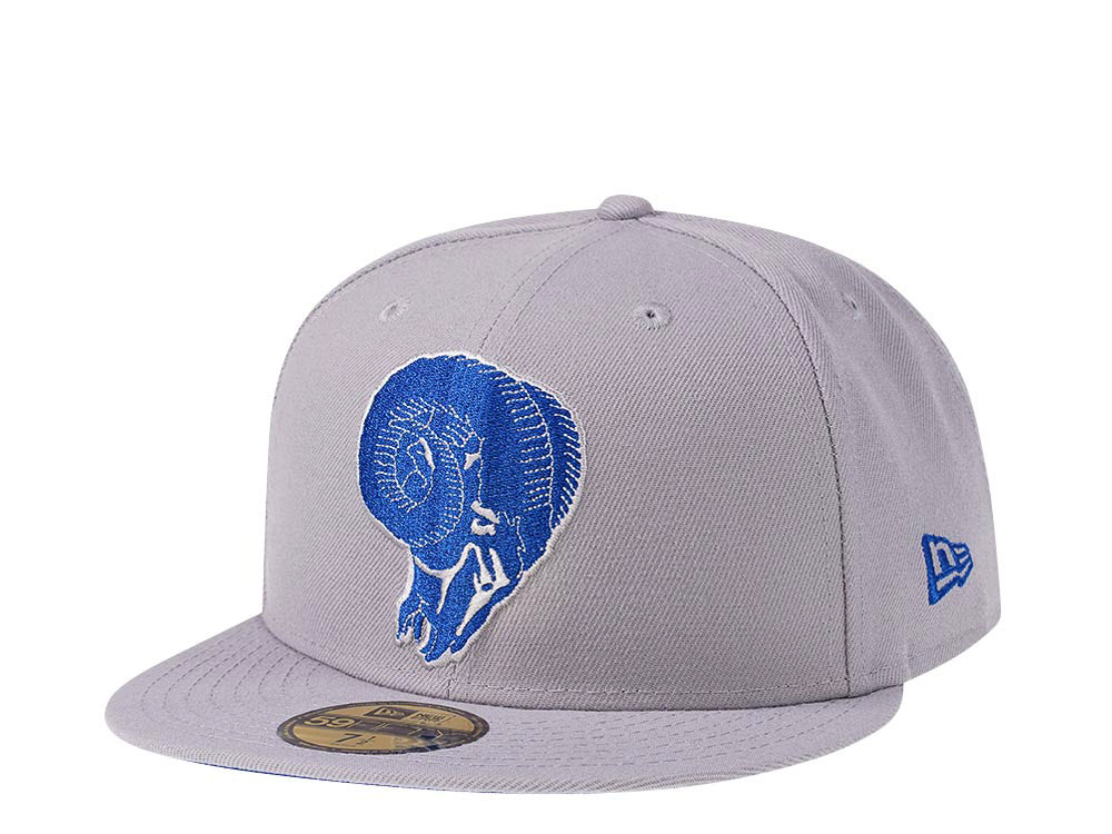 New Era Los Angeles Rams Blue Pop Throwback Edition 59Fifty Fitted Casquette