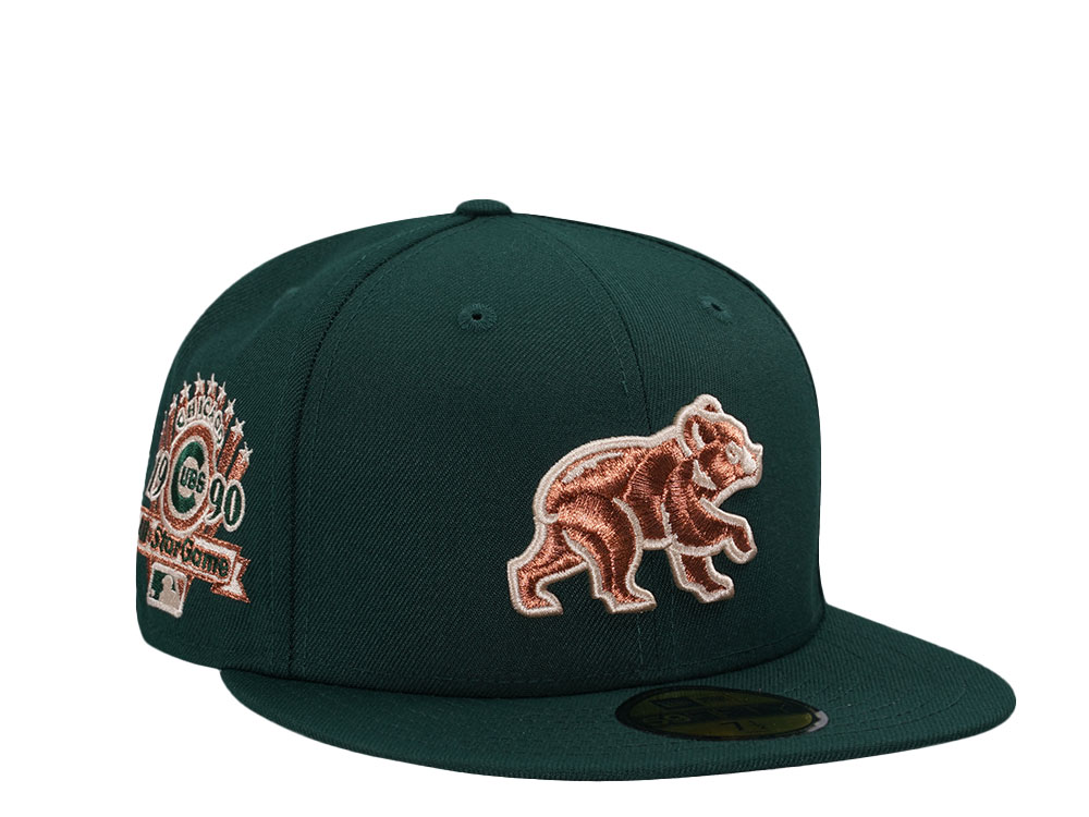 New Era Chicago Cubs All Star Game 1990 Dark Green Copper Prime Edition 59Fifty Fitted Casquette