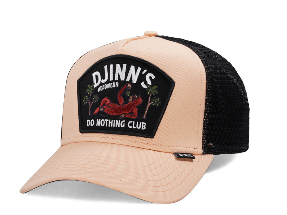 Djinns Do Nothing Club Beige Trucker Snapback Casquette