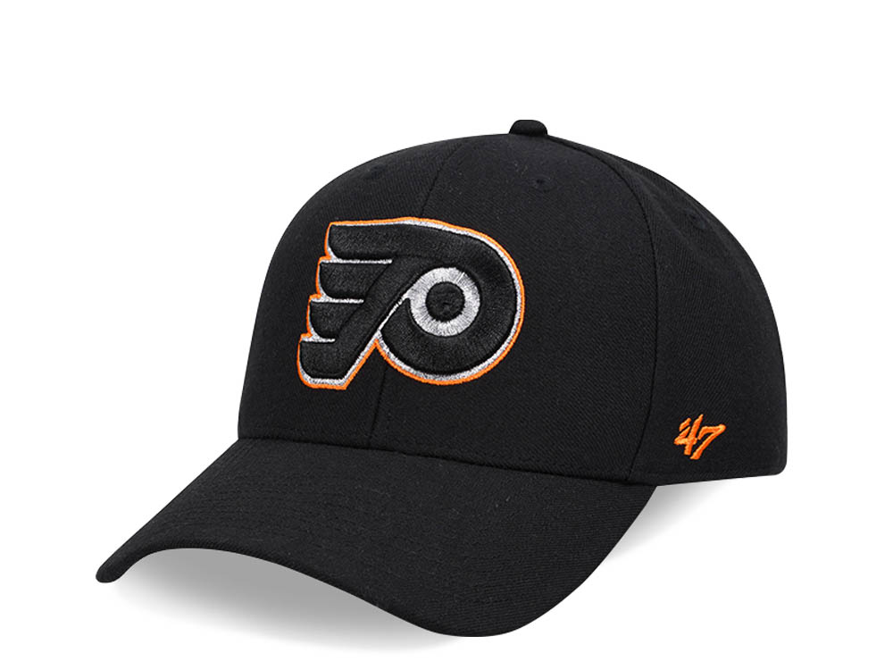 47Brand Philadelphia Flyers Black Metallic MVP Snapback Casquette