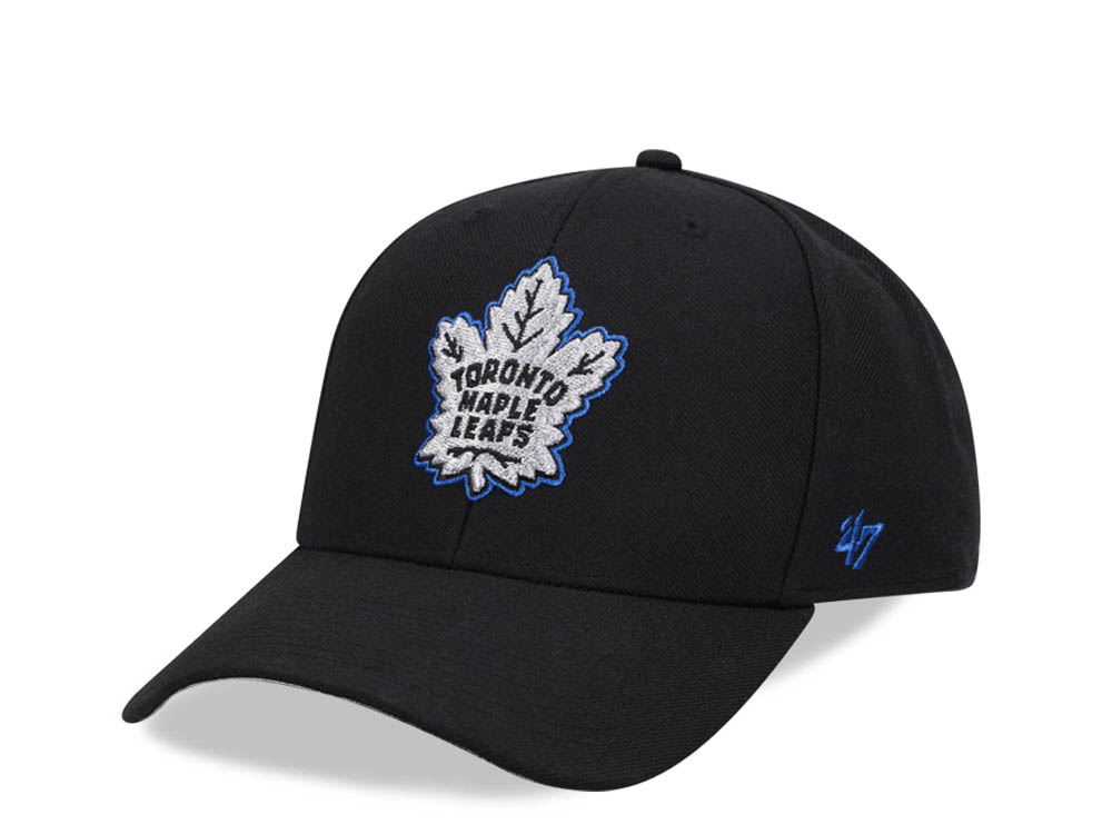 47Brand Toronto Maple Leafs Black Metallic MVP Snapback Casquette