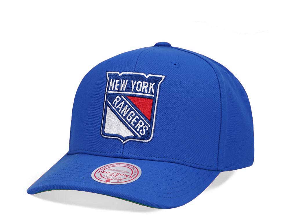 Mitchell & Ness New York Rangers Team Ground 2.0 Pro Blue Snapback Casquette