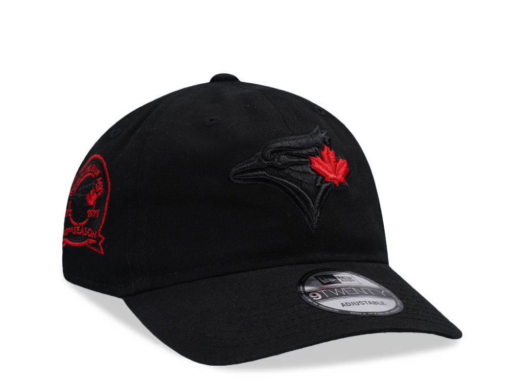 New Era Toronto Blue Jays 40th Season Black Edition 9Twenty Strapback Casquette