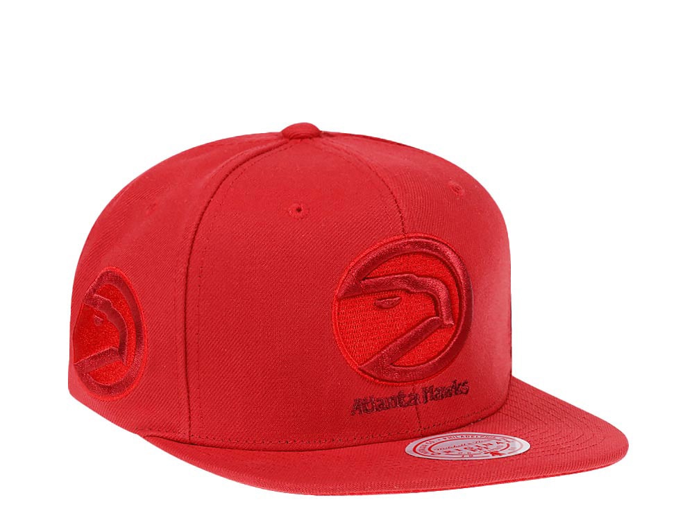 Mitchell & Ness Atlanta Hawks Red Hardwood Classic Snapback Casquette