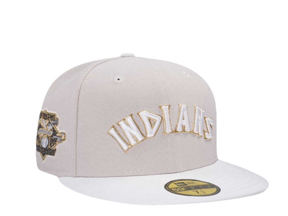 New Era Cleveland Indians 100 Seasons Golden Moon Two Tone Edition 59Fifty Fitted Casquette