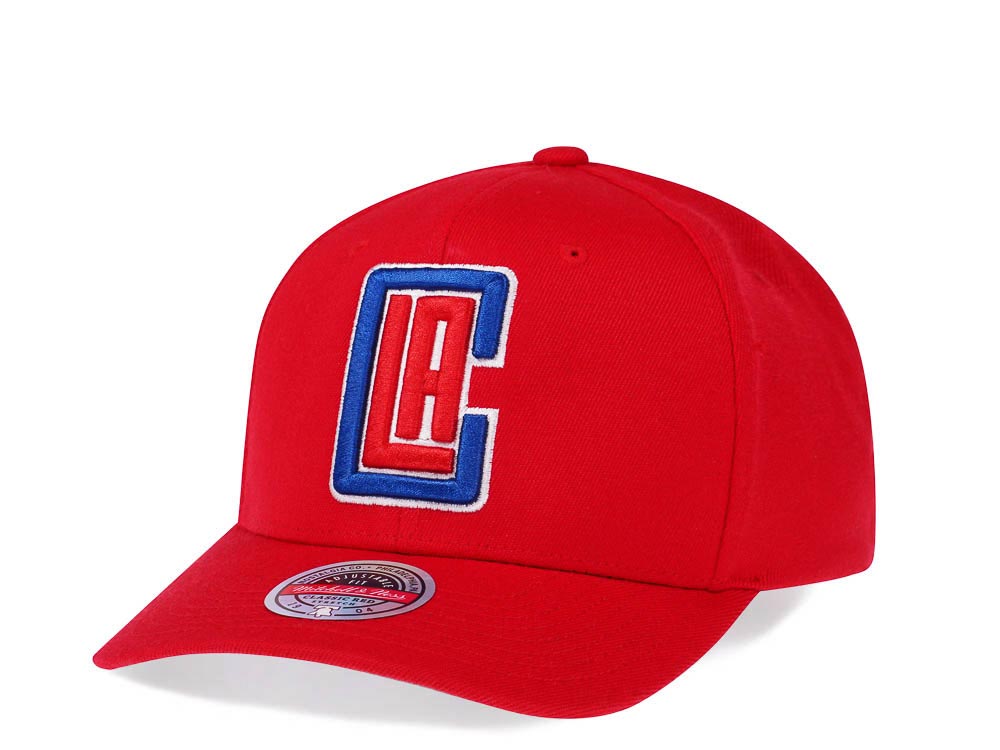 Mitchell & Ness Los Angeles Clippers Team Ground Red Line Solid Flex Snapback Casquette