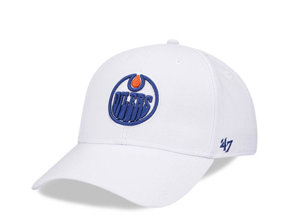 47Brand Edmonton Oilers White MVP Snapback Casquette