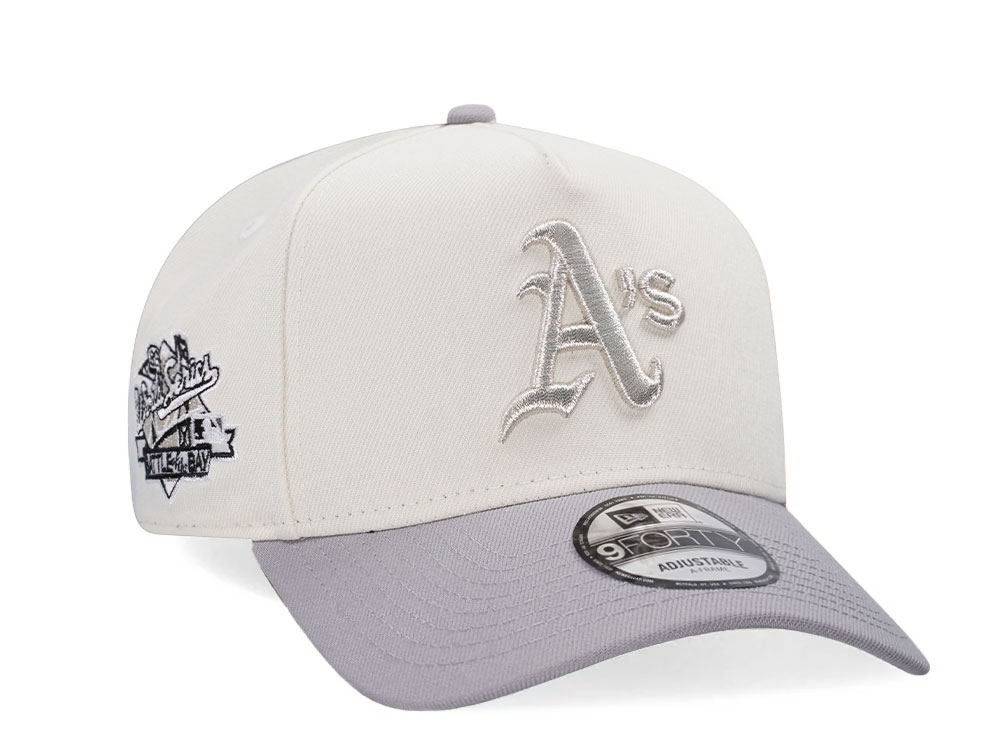 New Era Oakland Athletics World Series 1989 Metallic Chrome Two Tone A Frame 9Forty Snapback Casquette