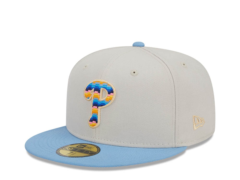 New Era Philadelphia Phillies Beachfront Stone Two Tone Edition 59Fifty Fitted Casquette