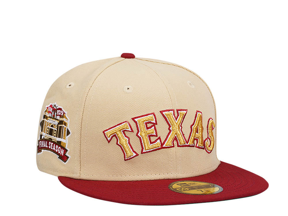 New Era Texas Rangers Final Season Vegas Two Tone Edition 59Fifty Fitted Casquette