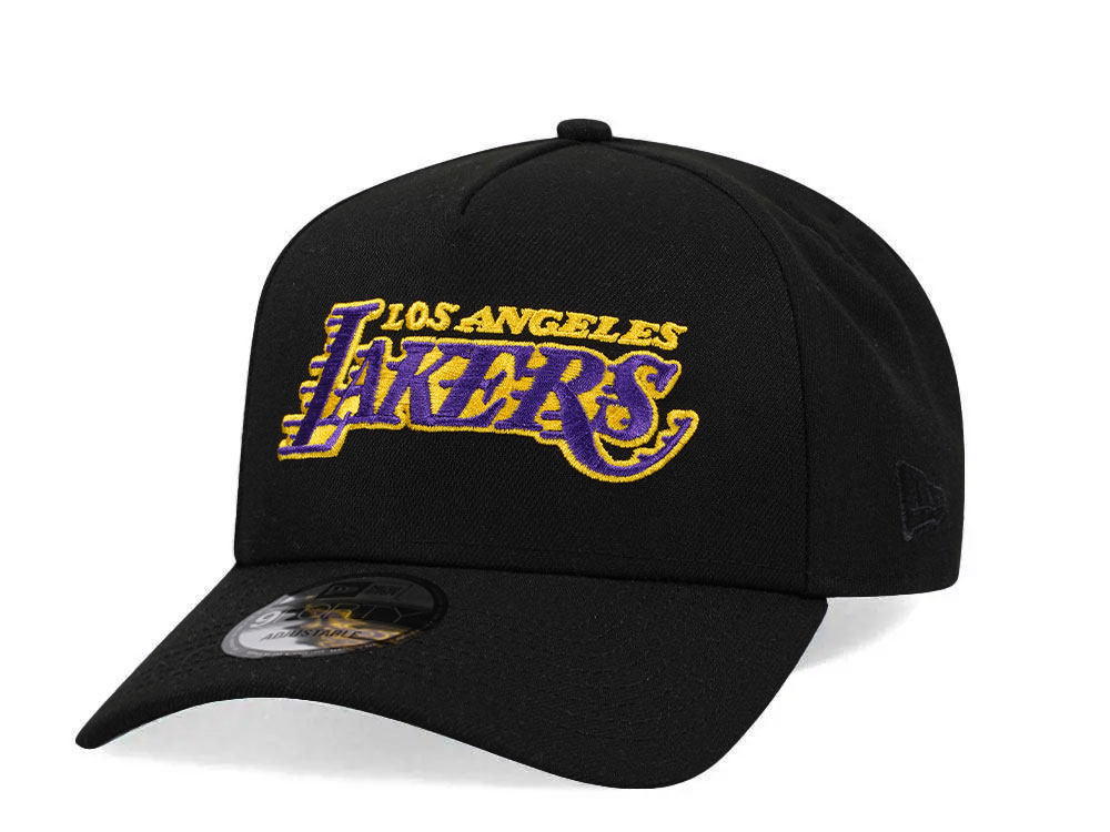 New Era Los Angeles Lakers Black Classic Edition 9Forty A Frame Snapback Casquette