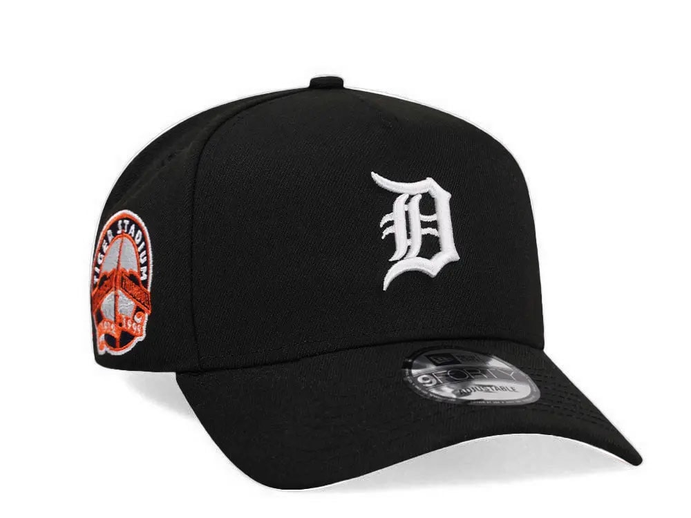 New Era Detroit Tigers Stadium Patch Black Edition 9Forty A Frame Snapback Casquette