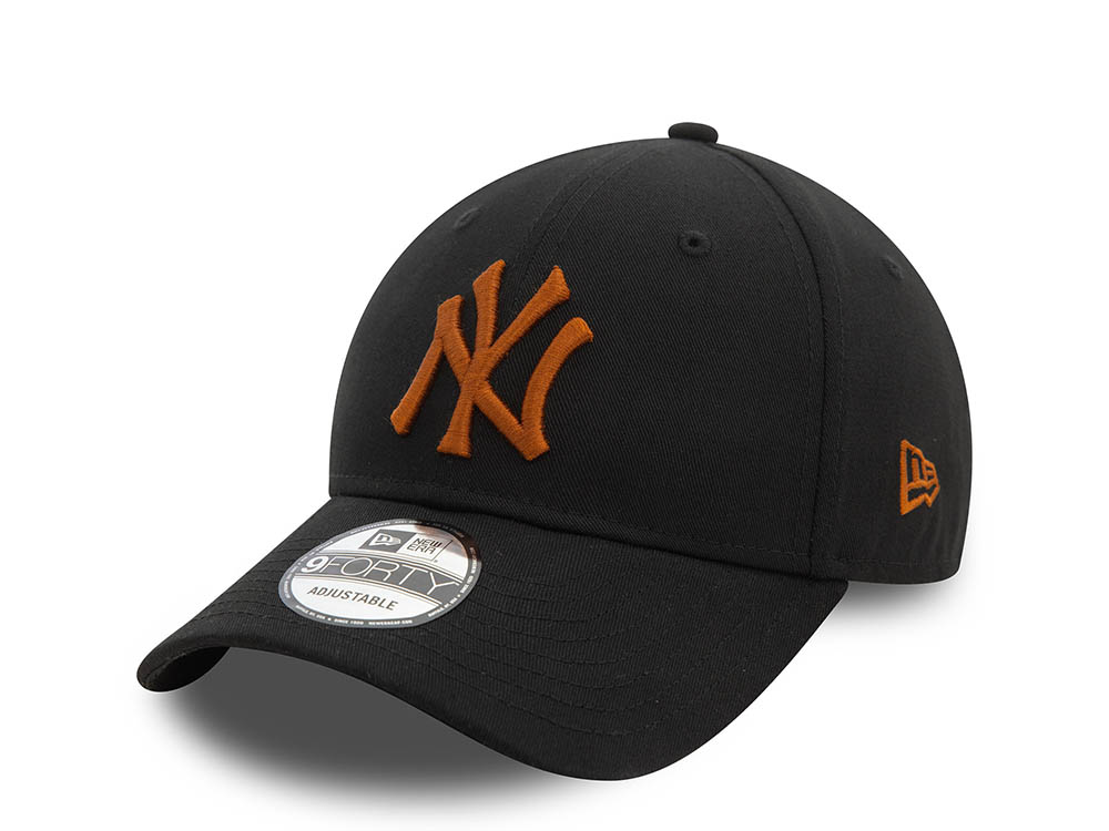 New Era New York Yankees Essential League Black 9Forty Strapback Casquette