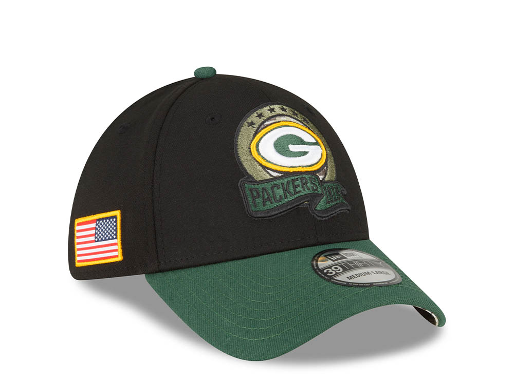 New Era Green Bay Packers Salute to Service 2022 39Thirty Stretch Casquette