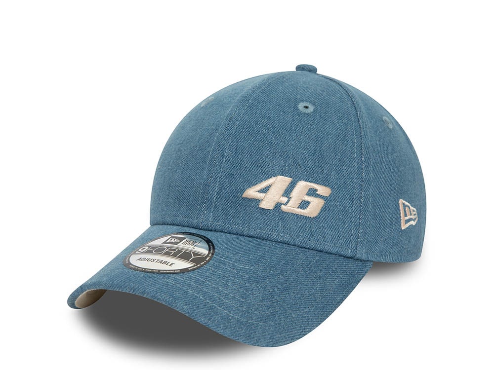 New Era Vr46 Denim Blue 9Forty Snapback  Casquette