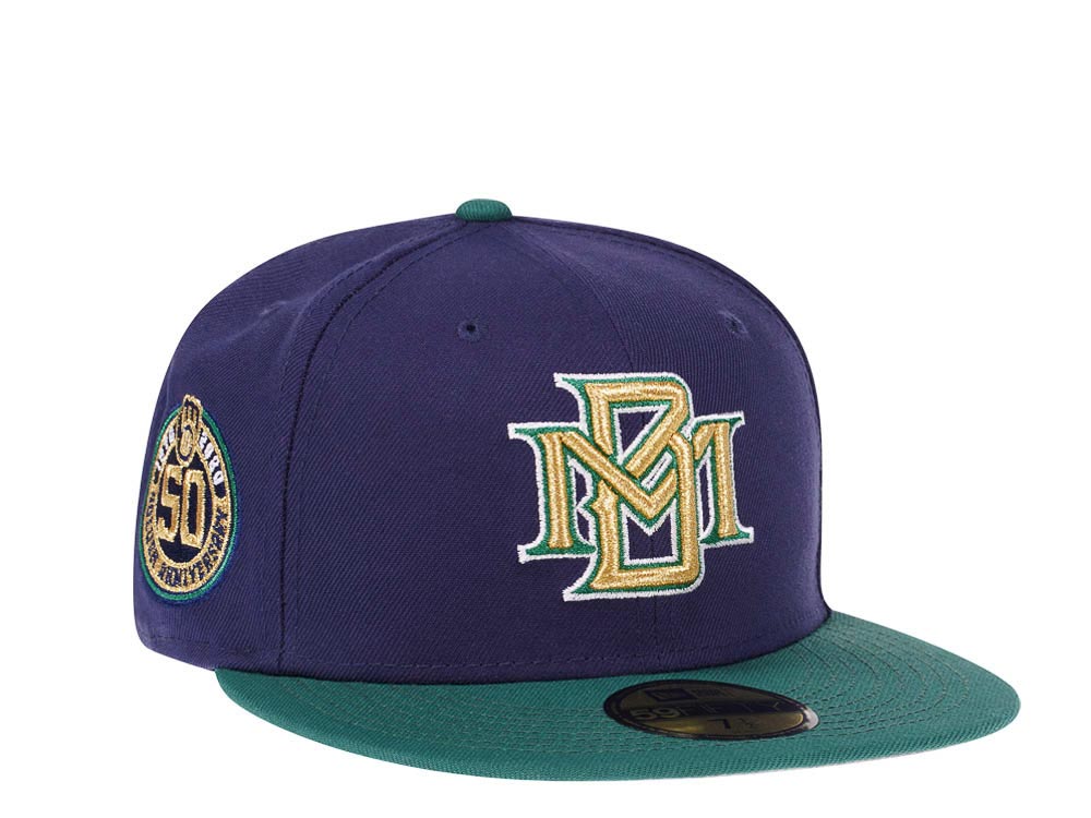 New Era Milwaukee Brewers 50th Anniversary Two Tone Edition 59Fifty Fitted Casquette